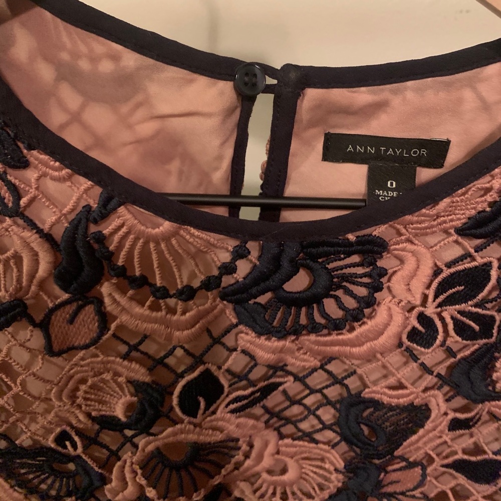 Pink Boxy Lace Tee - Picture 3 of 5